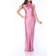 TGH MIDNIGHT ELEGANCE CUT-OUT BACK SATIN MAXI DRESS