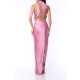 TGH MIDNIGHT ELEGANCE CUT-OUT BACK SATIN MAXI DRESS