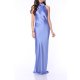 TGH MIDNIGHT ELEGANCE CUT-OUT BACK SATIN MAXI DRESS