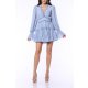 TGH CUT-OUT BACK RUFFLES MINI DRESS