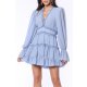 TGH CUT-OUT BACK RUFFLES MINI DRESS