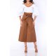 POESSE PAPER BAG WAIST CULOTTES PANTS