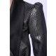 TGH METALLIC JACQUARD BLACK COLLAR MINI DRESS