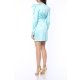 TGH ROCHIE MINI DIN SATIN EVENT CU MANECI LUNGI BUFANTE