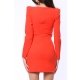 TGH ROCHIE MINI CU TOP STIL CORSET SI UMERI INALTI