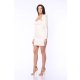 TGH ROCHIE MINI CU TOP STIL CORSET SI UMERI INALTI