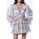 TGH ALL OVER RUFFLES CUT-OUT BACK MINI DRESS