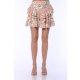 TGH LINO FUSTA MINI SUMMERTIME CU VOLANE SI PRINT FLORAL
