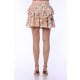 TGH LINO FUSTA MINI SUMMERTIME CU VOLANE SI PRINT FLORAL