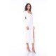 TGH ROCHIE MIDI PRINCESS LIKE CU UMERI INALTI SI CORSET
