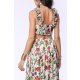 TGH FLORAL PRINT RUFFLES CROP TOP