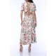 TGH TIMELESS FLORAL CRISS-CROSS BACK MIDI DRESS