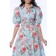 TGH ROCHIE MIDI GARDEN RADIANCE CU PRINT FLORAL SI VOLAN