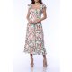 TGH ROCHIE MIDI TIMELESS FLORAL CU VOLANE