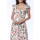 TGH ROCHIE MIDI TIMELESS FLORAL CU VOLANE