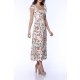 TGH ROCHIE MIDI TIMELESS FLORAL CU VOLANE