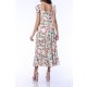 TGH ROCHIE MIDI TIMELESS FLORAL CU VOLANE