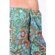 TGH SALOPETA OFF-SHOULDERS CU PANTALONI LARGI SI IMPRIMEU FOREST