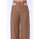 TGH LINO HIGH WAIST CROPPED POCKETS TROUSERS