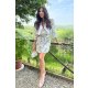 TGH LINO ROCHIE MINI FLORAL PASTEL CU GULER ASCUTIT