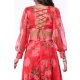 LONG SLEEVES ZIG ZAG BACK CROPPED MIDI ROSES DREAM DRESS