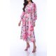 LONG SLEEVES ZIG ZAG BACK CROPPED MIDI ROSES DREAM DRESS