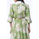 TGH FLORAL SYMPHONY POINTED COLLAR MIDI DRESS