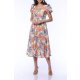TGH LINO FLORAL HEAVEN BOHO MIDI DRESS