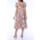 TGH LINO FLORAL HEAVEN BOHO MIDI DRESS