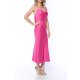 POESSE SUMMER EVENT SATIN MIDI DRESS