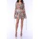 TGH TOP SCURT ANIMAL PRINT CU VOLANE