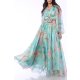 TGH AQUA ROSE CROPPED MAXI DRESS