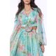 TGH AQUA ROSE CROPPED MAXI DRESS