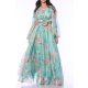 TGH AQUA ROSE CROPPED MAXI DRESS