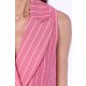 TGH LINO POINTED COLLAR STRIPES VEST BERRIES
