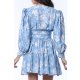 TGH BLOOMING GRACE EMBROIDERED COLLAR MINI DRESS