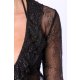 TGH SEMISHEER RHIENSTONES DETAILS LACE MAXI DRESS