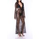 TGH SEMISHEER RHIENSTONES DETAILS LACE MAXI DRESS