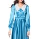 TGH ROCHIE MIDI DIN SATIN SPECTACULAR CU GULER MACRAME