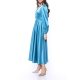 TGH ROCHIE MIDI DIN SATIN SPECTACULAR CU GULER MACRAME