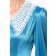 TGH ROCHIE MIDI DIN SATIN SPECTACULAR CU GULER MACRAME