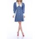 TGH ROCHIE MINI ECLIPSE DENIM CU GULER ASCUTIT