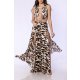 TGH ANIMAL PRINT RING BEACH MAXI DRESS