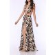 TGH ANIMAL PRINT RING BEACH MAXI DRESS