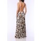 TGH ANIMAL PRINT RING BEACH MAXI DRESS