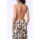 TGH ANIMAL PRINT RING BEACH MAXI DRESS