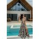 TGH ANIMAL PRINT RING BEACH MAXI DRESS