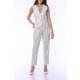 TGH LINO LEISURE HIGH-WAIST STRIPED CIGARETTE PANTS