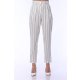 TGH LINO LEISURE HIGH-WAIST STRIPED CIGARETTE PANTS