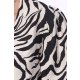 TGH ZEBRA VIBE 3/4 SLEEVIS TOP